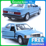 Bburago | Deco 124 Burago Mercedes-Benz 190 E 2.6 Blue Diecast Model Car