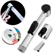 Toilet Bidet Spray Handheld Kit Cleaning Spray Shower Head Wall Bracket Hose