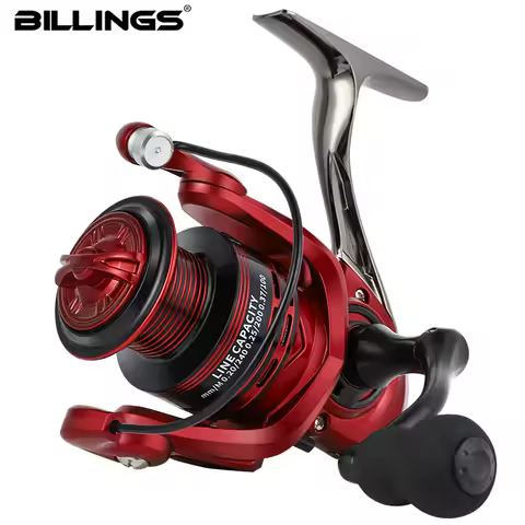 BILLINGS Metal Fishing Reel Spinning 5.2:1 Freshwater Saltwater Spinning Reel Max Drag 12KG 1000-700