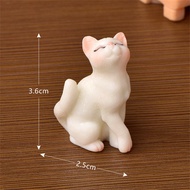 Cute Simulation Cat Small Statue Resin Crafts Home Decoration Ornaments Figure Ornament Miniatures