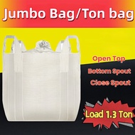 New 1 Ton (1000kg) Jumbo Bag , Heavy Duty Big Bulk Jumbo Bag , Top Duffle Bottom Closed Ton Bag