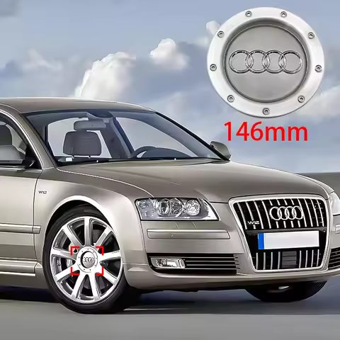 Valve Stems Caps ABS Car Wheel Center Hub Caps Badge Rim Hub Cap 8N0601165A Accessories For Audi Sli