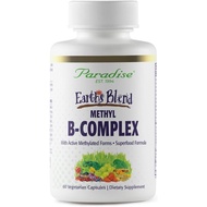 Paradise Herbs, Earth's Blend B-Complex, Methylated, Enzymatically Active Forms of B Vitamins + Supe