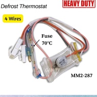 Heavy Duty Toshiba MM2-287 Refrigerator Fridge Defrost Thermostat Sensor +Thermal Fuse 70C GANTV