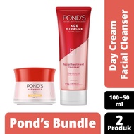terbaru ponds age miracle day cream moisturizer 50g &amp; age miracle foam