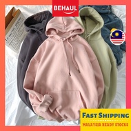 seluar adidas BEHAUL Korean Style Plain Women Hoodie Women Sweatshirt Hodie Sweater Baju Hoodie Pere