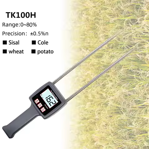 Hay Moisture Meter with Backlight For Alfalfa Forage Grass Leymus Chinensis Orchard Moisture Measuri