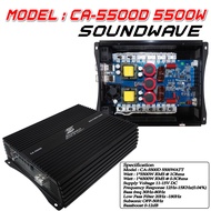 SOUNDWAVE SW-5500D เพาเวอร์แอมป์ บราซิล  CLASS D 1CH. 5500วัตร์เต็ม ขับลำโพงซับ 10นิ้ว 12นิ้ว 15นิ้ว เพาเวอร์ เพาเวอร์ขับซับ แอมป์ขยาย POWER BRAZIL