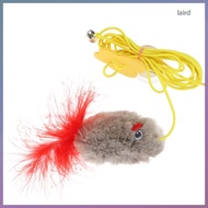 Compact Hanging Cat Mouse Toy Plush Metal for Independent Play Assorted Color laird