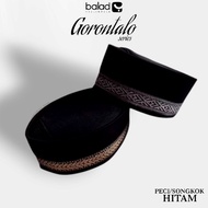 HITAM Black Ribbon Songkok Skullcap Peci Plain Black Ribbon Skullcap Ac