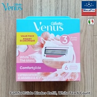 Gillette Venus ComfortGlide Razor Blades Refill White Tea 4 or 6 Count