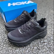 🔥全新HOKA ONE ONE Bondi6 戶外舒適通勤跑鞋 黑色 男女同款 👍1019270-BBLC