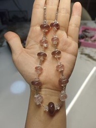 DIY 自創算盤草莓晶頸鏈