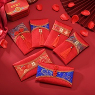 Brocade Chinese Style Wedding Red Envelopes New Year Lucky Money Engagement Satin Handmade Brocade F