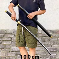 (ท้องถิ่น) ของเล่นดาบ Zoro ชิ้นเดียว 104cm ไม้ Roronoa ถนน Feimeto และ Do Shusui Enma Pedang Katana