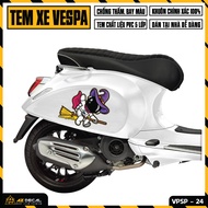 Tem Chế Xe Vespa Sprint/LX/GTS Phong Cách Phi Hành Gia 01 | VP24 | Decal Rời Dán Xe Vespa Cao Cấp -