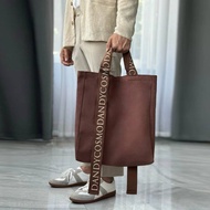 DANDY COSMO | [3สี] กระเป๋าผ้าแคนวาส Canvas Adjustable Handle Bag DANDY COSMO กระเป๋าสะพายข้าง