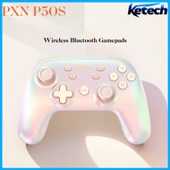 PXN P50S Wireless Bluetooth Gamepad Third Generation HD Shock Hall Rocker Support NS Steam PC Black 