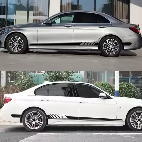 Car Line Decals Stickers for Mercedes Benz W205 W204 W203 W212 GLC CLA GLA AMG C180 C200 C300 C63 Co