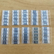 50PCS Alloy resistance 2512 SMD Resistor Samples kit ,10 kindsX5pcs=50pcs R001 R002 R005 R008 R010 R