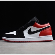 Air  1 Low Black Toe Men And Women Basketball Shoes AJ1 Running Shoes AJ Sport Shoes 553558-116***-