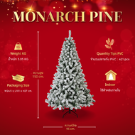 ต้นคริสต์มาส Monarch Pine Snowy - Christmas Tree | H 150/180/210/240 cm.