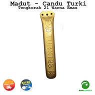 Madat Candu Turki Tengkorak 21 Warna Kuning Emas
