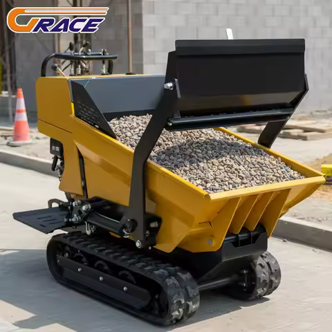 Customize Mini Tracked Dumper Fast Delivery Hydraulic Diesel Dump Truck Multifunctional 500kg Crawle