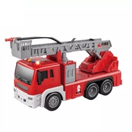 Mainan Truk Pemadam Bisa Semprot Air 1:16 / Truk Sampah Friction City Fire Truck Friction with Light