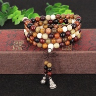 ARIN❥Tibetan 108pcs Rosewood Prayer Beads Buddha Mala Buddhist Bracelet Necklace