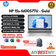 HP 15s-fd0057TU (Gold) / 15-fd0058TU (Blue) / 15-fd0059TU (Silver) Laptop - (Intel Core i5-1335U/8G 