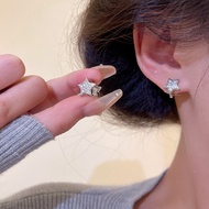 Star Zircon Hikaw Silver Hoop Earrings for Women Set S925 Silver Earings for Women Hypoallergenic No