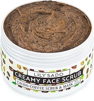 LILY SADO LILY SADO Cocoa & Coffee Creamy Face Scrub - Best Exfoliating VEGAN Facial Cleanser for Wo