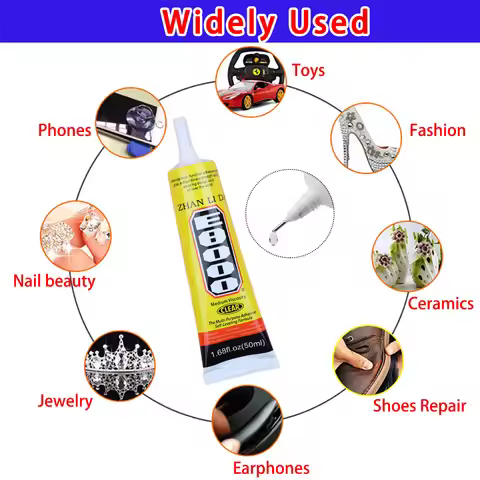 1/2pcs E8000 15/50/110ML Waterproof Clear Phone Repair Fabric Glue Wood Scrapbooking Contact Adhesiv