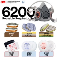 3M 6200 Reusable Respirator Set – 6051 OV / 6057 OV&AG/ 6059 MultiGas / 6035 P3 R /2125 P2R/ 2135 P3