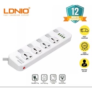 LDNIO SC4408 Power Socket With 4 Socket Outlets and 4 USB Charging Port