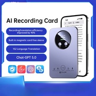 ChatGPT-5 AI Voice Recorder 64GB Storage Audio Transcription Translation Summary Mind Mapping for Co