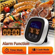 ROWANSG Kitchen Thermometer, LCD Display Waterproof Digital Meat Thermometer, Portable Touch Screen 