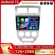 Android 15 Car Radio Multimedia Player For Dodge Caliber I 2007 - 2010 Auto Carplay Car Stereo DSP w