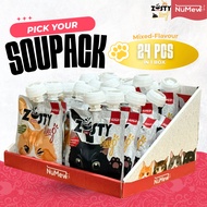 Numew Zesty Soup 80g - Fish & Cranberry - Chicken & Collagen 1 carton - 24pcs