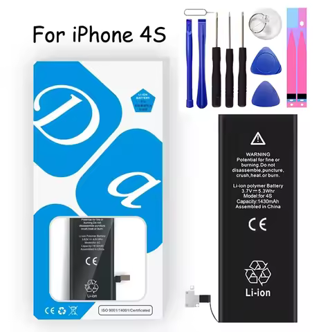 XDOU Battery For IPhone 4S 4GS IPhone4S IPhone4GS 1430mAh Phone Accessory Free Repair Tools Kit Stic