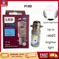 BIAIYE 2-Sided LED Motorcycle Headlight DC 6500K 1-Leg 11163UEMXI Universal M5 LED Headlight Bulb/ f