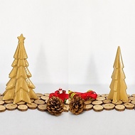 Decorative Beige Christmas Tree Display - Home Decor, Collection, Gift Ideas