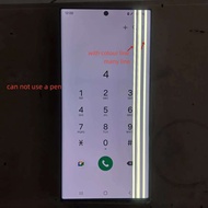 Super Amoled พร้อมข้อบกพร่องสำหรับ Galaxy S22อัลตร้า5G SM-S908F แอลซีดีสำหรับ S908U จอแสดงผลหน้าจอสั