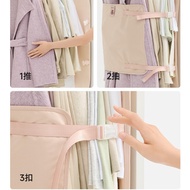 A a.Down Jacket Storage Bag Wardrobe Foldable Fabric Storage Bag Hanging Multifunctional Large Capac