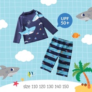Uwae ชุดว่ายน้ำเด็ก ชุดว่ายน้ำเด็กชายกันยูวี Shark With Friends รุ่น UV327