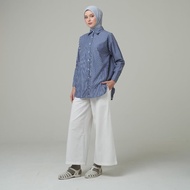 AMI SHIRT STRIPES MUSLIM TOP/ Wanita MUSLIM CLOTHES/