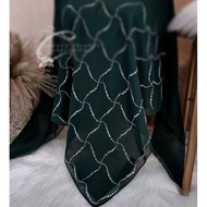 Bawal Manik Putih Line Ombak Exclusive Mak Datin Batu Design Belakang Bidang 45 50 55