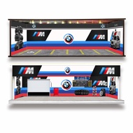 KRMK GARAGE DIORAMA Garage 1/ GARAGE64 bmw WITH LED