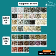 500 perler beads 2.6mm (SMALL BEADS) - Color H, M - 5g iron-on plastic beads 3.6 mm - perler beads h